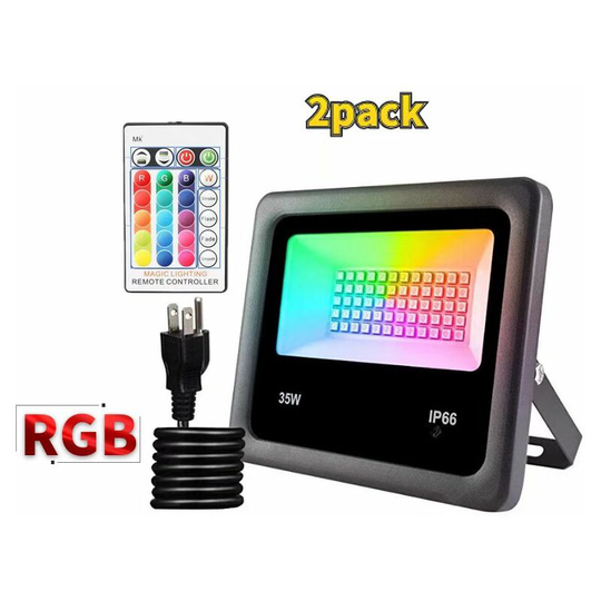 Perle Raregb - led Projector rgb Color Change, Exterior Lighting Smart rgbw 2700K White White and 16 Million Colors, 20 Modes, Grouping, Waterproof