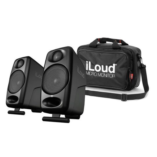 IK Multimedia iLoud Micro Monitors Black with Travel Bag