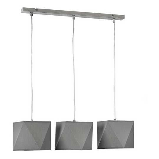 Onli Lighting - Onli Pilar 3 Light Bar Pendant Ceiling Light, Grey