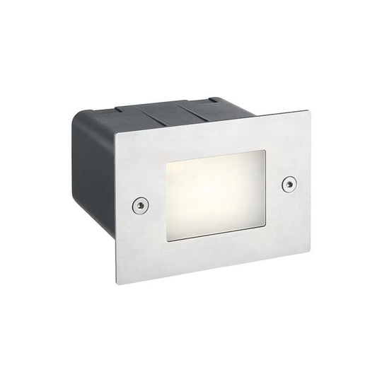 Saxby Seina - Integrated LED Outdoor Recessed Light Marine Grade Brushed Stainless Steel, Frosted IP44