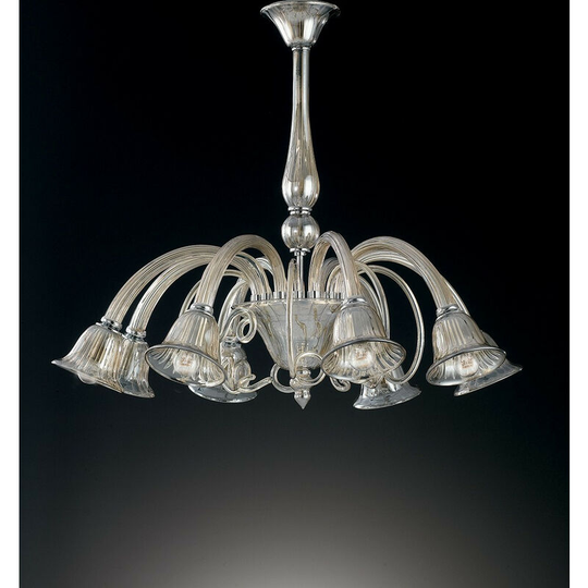 Fan Europe poseidon 8 Light Multi Arm Pendant Ceiling Light Champagne 93x73cm