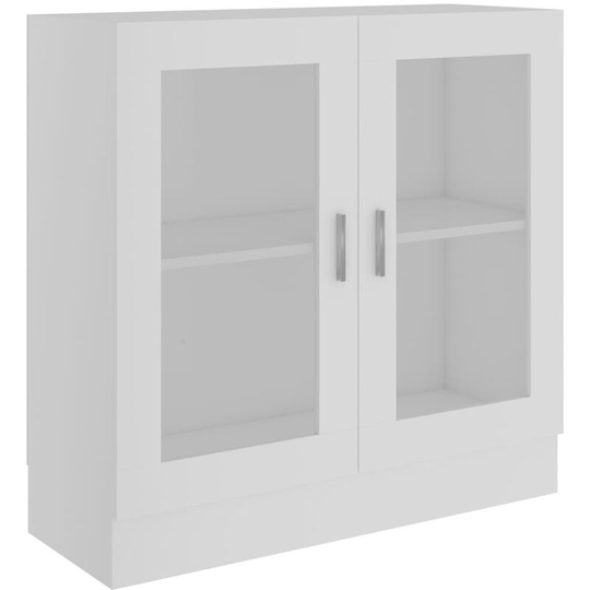 Vitrine Cabinet White 82.5x30.5x80 cm Engineered Wood Vidaxl White