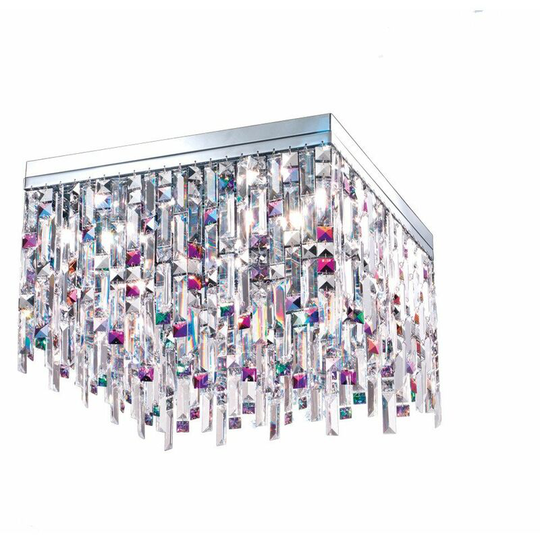 Kolarz Prisma Crystal Ceiling Light 8 Light Chrome