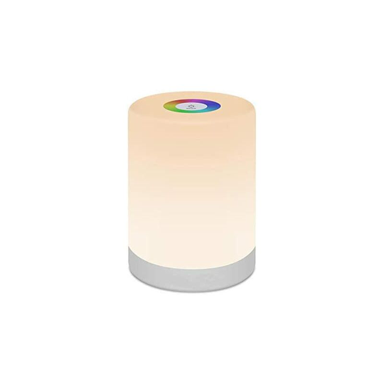 Aougo - led Night Light, Touch Control Rechargeable Smart Bedside Lamp, Dimmable rgb Color Changing Modes for Baby Room, Office and Camping, 2.4W