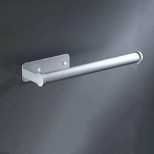 Betterlifegb - Roller Paper Shelf Paper Towels Shelf Perforated Aluminum Towel Rack Kitchen Paper Storage Storage Media Stretch-White