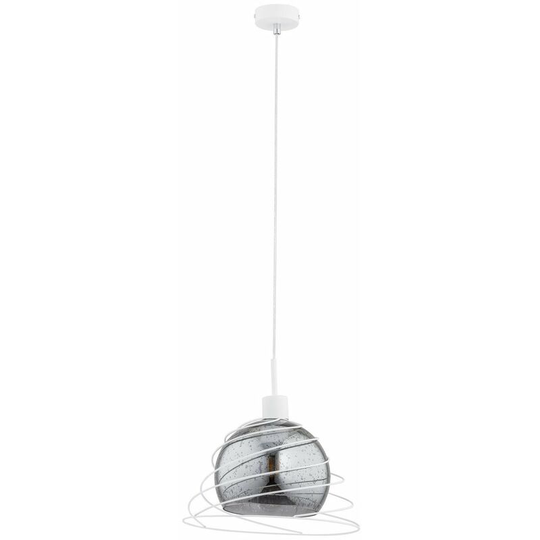 Keter Bil Wire Frame Pendant Ceiling Light Black, 30cm, 1x E27