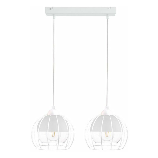 Keter Solo Bar Pendant Ceiling Light White, 50cm, 2x E27