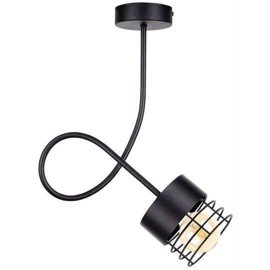 Keter Elle Slim Pendant Ceiling Light Black, 25cm, 1x E27