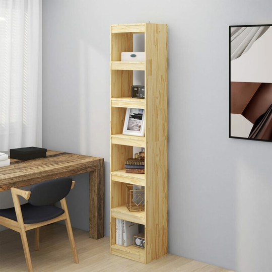 Asupermall - Book Cabinet/Room Divider 40x30x199 cm Solid Pinewood