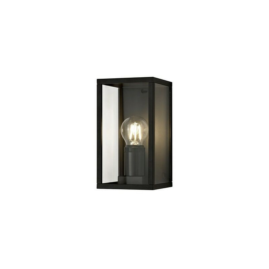 Luminosa Lighting - Flush Wall Lamp, 1 x E27, IP54, Graphite Black