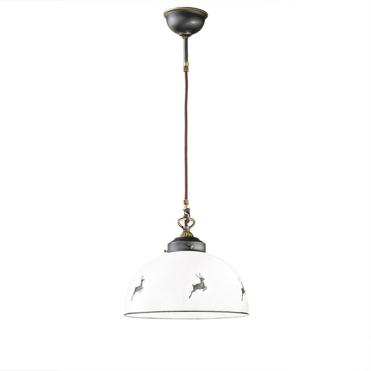 Kolarz Lighting - Kolarz Nonna Dome Pendant Ceiling Light Antique Brass