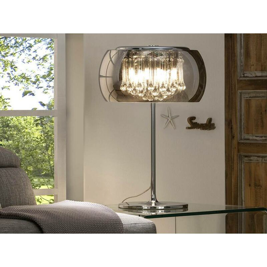 Schuller Lighting - Schuller Argos - 4 Light Crystal Table Lamp Chrome, Mirror, G9