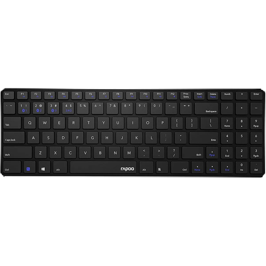 Rapoo E9100M Mullti-mode Wireless Ultraslim Keyboard in Black