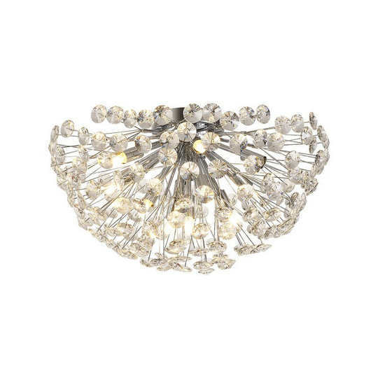 Luminosa Salisbury Ceiling Lamp 50cm 11 Light G9 Polished Chrome, Crystal