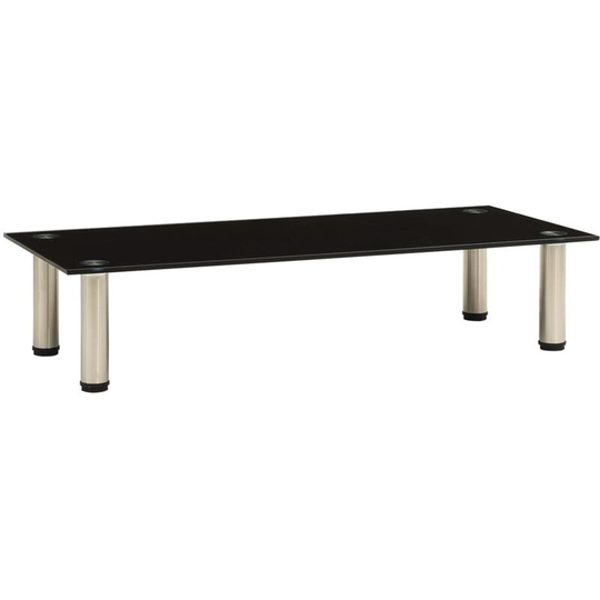 Tv Stand Black 80x35x17 cm Tempered Glass Vidaxl Black