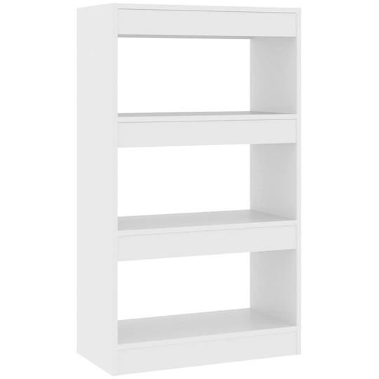 Book Cabinet/Room Divider White 60x30x103 cm Engineered Wood Vidaxl White