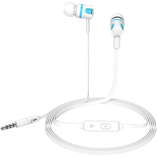 Asupermall - Wired In-ear Earphones Stereo Gaming Headset Headphones with In-line Control & Microphone for psp iPhone iPad Android Smartphones Tablet