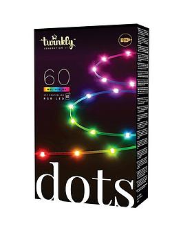 Twinkly 60L Rgb Dots Light, 3 Meter Long, Black Cable, Bt+Wifi, Gen Ii, Ip20, Usb Powered (In Car Use!)