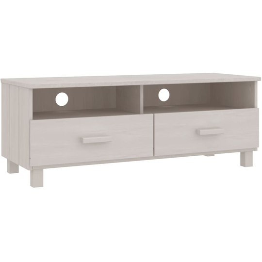 Tv Cabinet White 106x40x40 cm Solid Wood Pine Vidaxl White