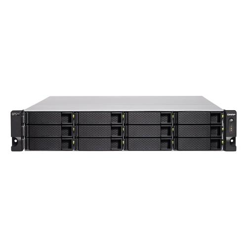 QNAP TS-h1283XU-RP E-2236 Ethernet LAN Rack (2U) Black Grey NAS