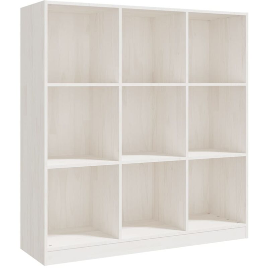 Vidaxl - Book Cabinet/Room Divider White 104x33.5x110 cm Solid Pinewood White