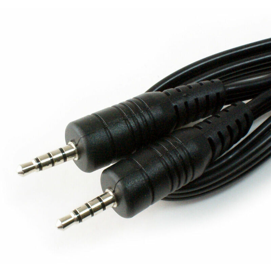 Loops - 1.8m 3.5mm 4 Pole Male Jack Plug Cable av Car dvd tv Camera Camcorder 3 Ring