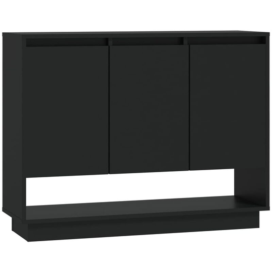 Sideboard Black 97x31x75 cm Engineered Wood Vidaxl Black