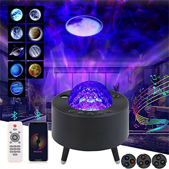 Star Projector Kartokner Galaxy Projector,Rechargeable Kids Night Light led Star Projector Lamp Adjustable Brightness Bluetooth with Remote Control