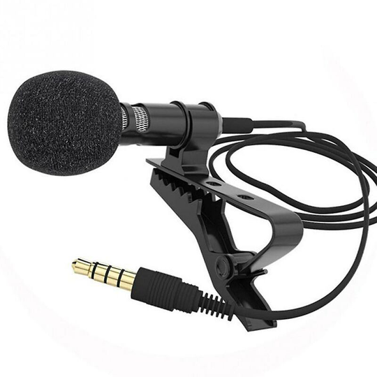 Thsinde - 3.5 Mm Microphone Clip Tie Collar Lapel Lavalier For Mobile Phone Speaking In Lecture 1.5m/3m Bracket Clip Vocal Audio Lapel Mic