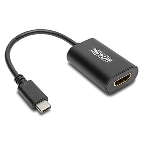 Tripp Lite U444-06N-HD4K6B USB-C to HDMI Adapter (M/F) - 4K 60 Hz HDCP 2.2 Black