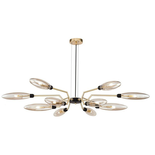 Ventura Ceiling Pendant Lamp Matt Gold , 12 Light, G9