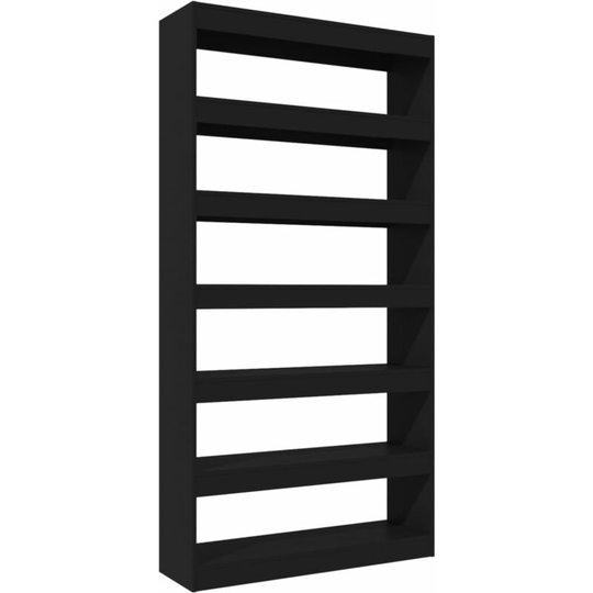 Book Cabinet/Room Divider Black 100x30x198 cm Engineered wood Vidaxl Black
