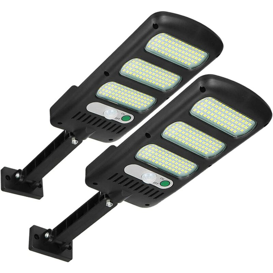 Aougo - Outdoor Solar Lights, 2 Pack 213 led Outdoor Security Lights with Motion Sensor Waterproof 180° Adjustable Solar Lights for Outdoor Wall,
