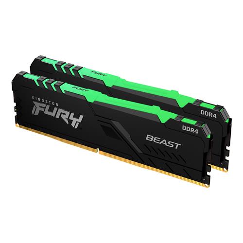 Kingston Technology FURY Beast RGB memory module 16 GB 2 x 8 GB DDR4 2666 MHz