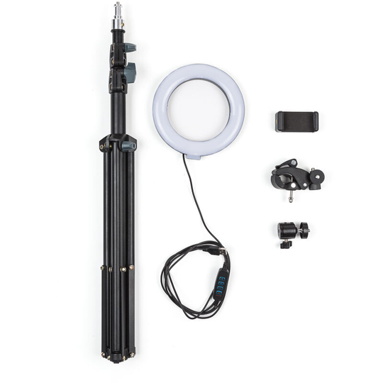 Greenice - Tripod 8W 6000ºK Lighting Videoblogs 8W Ø16Cm 68►200Cm Adjustable 30.000H [SUN-RL6-200] (SUN-RL6-200)