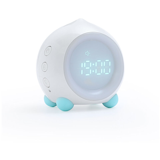 Aougo - Children's Alarm Clock, usb Charging Digital led Light Up, Night Light Alarm Clock for Girls Boys Adjustable Volume Snooze Alarm Clock Blue