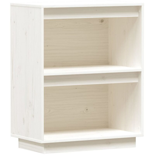 Console Cabinet White 60x34x75 cm Solid Wood Pine Vidaxl White