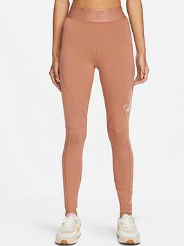 Nike Air Leggings - Light Brown, Light Brown, Size Xs, Women