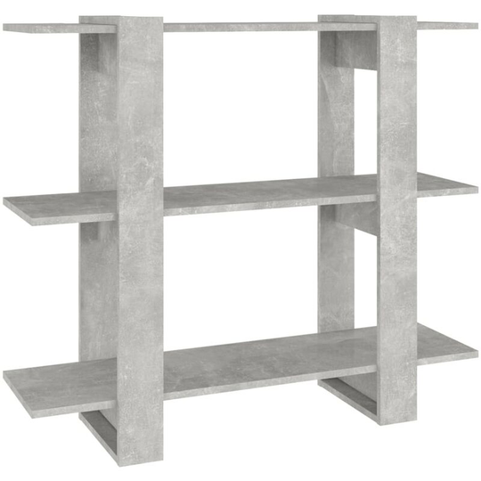 Book Cabinet/Room Divider Concrete Grey 100x30x87 cm Vidaxl Grey