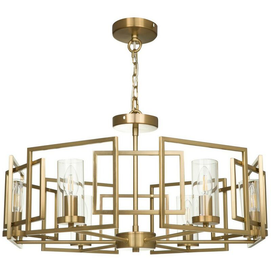 Maytoni Lighting - Bowi Cylindrical Ceiling Pendant Lamp Gold, 6 Light, E14