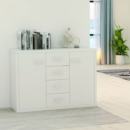 Sideboard White 88x30x75 cm Chipboard VDTD31719 - Topdeal