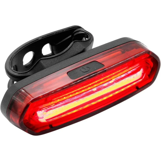Aougo - Bike Tail Light, usb Rechargeable led Bike Lights Waterproof Red Blue Cob led Bike Tail Lights with 6 Lighting Modes for Night Cycling