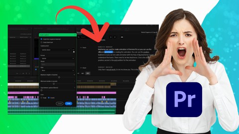 Auto Transcription-Caption-Subtitle-Premiere Pro Masterclass