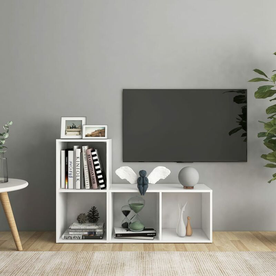 Topdeal - tv Cabinets 2 pcs White 72x35x36.5 cm Chipboard FF3079943_UK