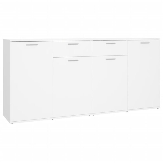 Sideboard White 160x36x75 cm Engineered Wood Vidaxl White