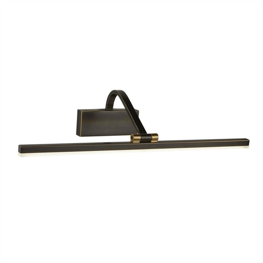 Searchlight Lighting - Searchlight Picture Lights - Integrated led 1 Light Picture Wall Light Black Brushed Gold