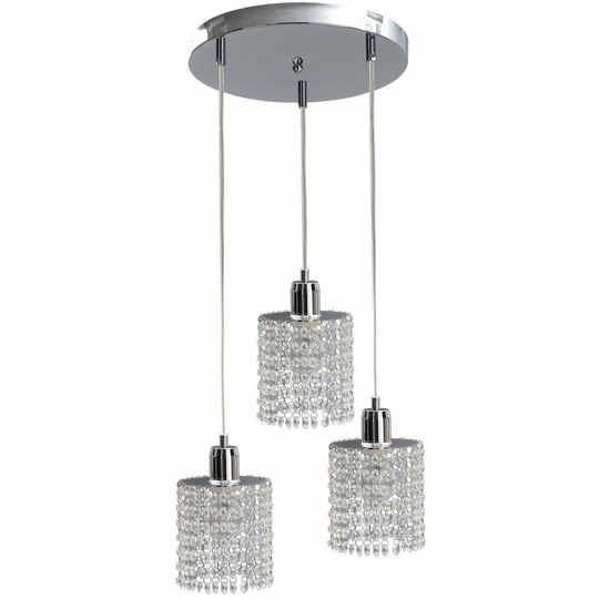 Keter Diament Cluster Pendant Ceiling Light Hanging Droplets, 30cm, 3x E27