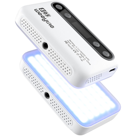 Weeylite - S05 Pocket rgb Video Light led Fill Light 2800K-6800K Dimmable 26 Scene Lighting Effects CRI95+ Built-in Battery Mobile app Remote Control