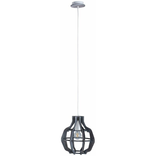 Keter Bento Wire Frame Pendant Ceiling Light Small Grey, 28cm, 1x E27