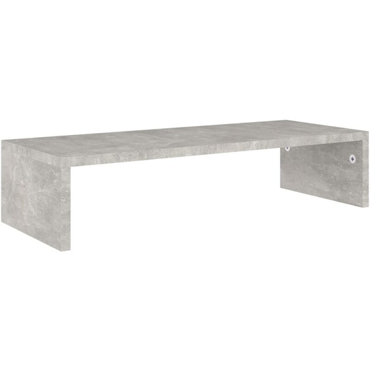Monitor Stand Concrete Grey 60x23.5x12 cm Engineered Wood Vidaxl Grey